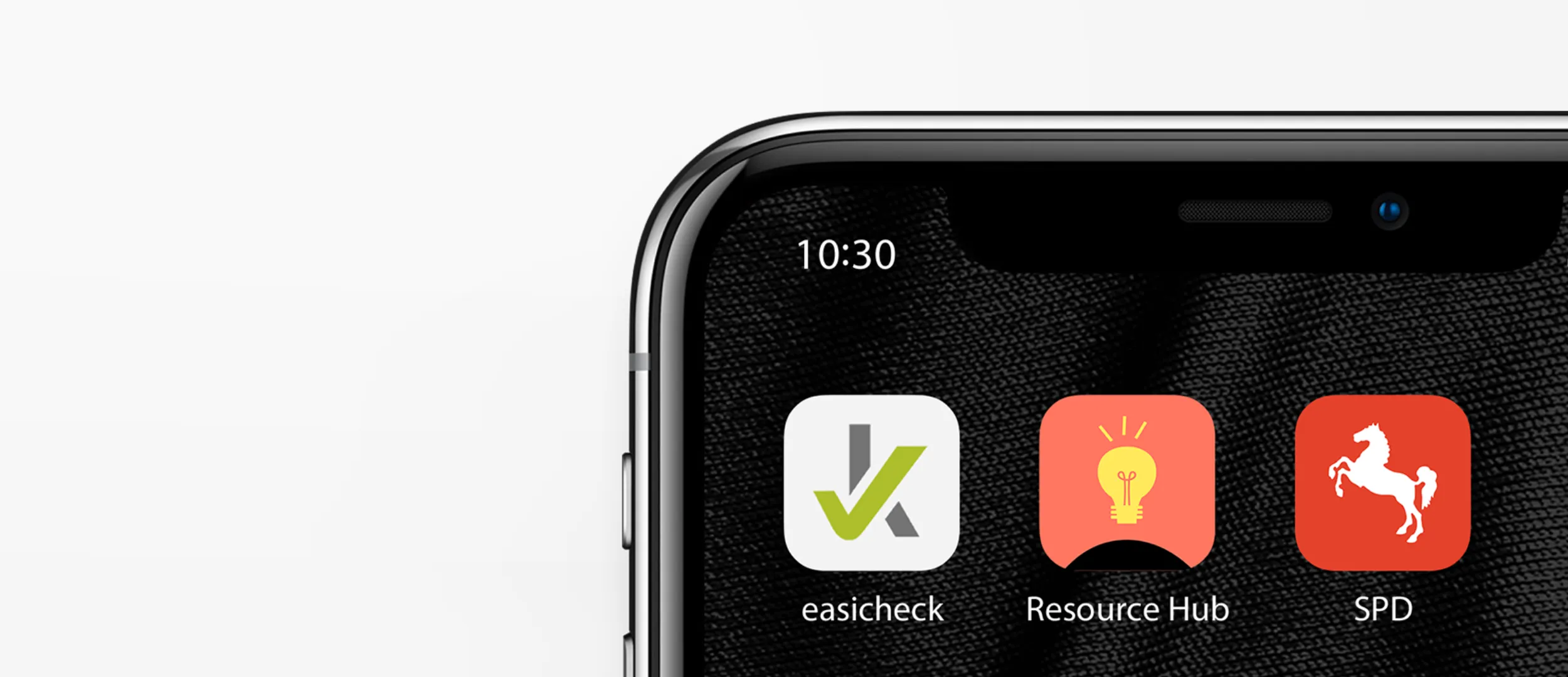 Mockup von Apps auf einem Smartphone zur Darstellung der Vorteile von Progressive Web-Apps (PWA).