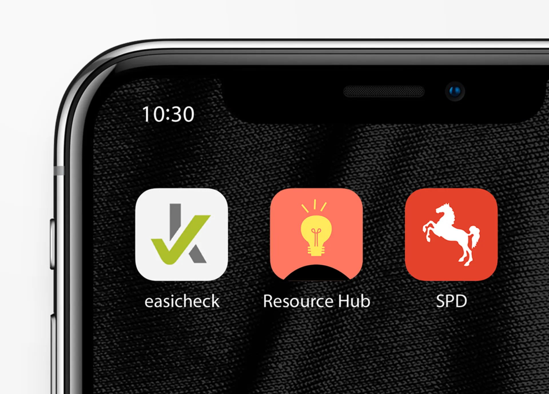 Mockup von Apps auf einem Smartphone zur Darstellung der Vorteile von Progressive Web-Apps (PWA).